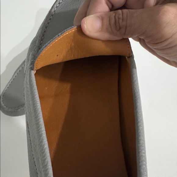 M. Gemi Loafers Italian Leather Soft Drivers Shoes Size 40 Grey - Picture 6 of 6